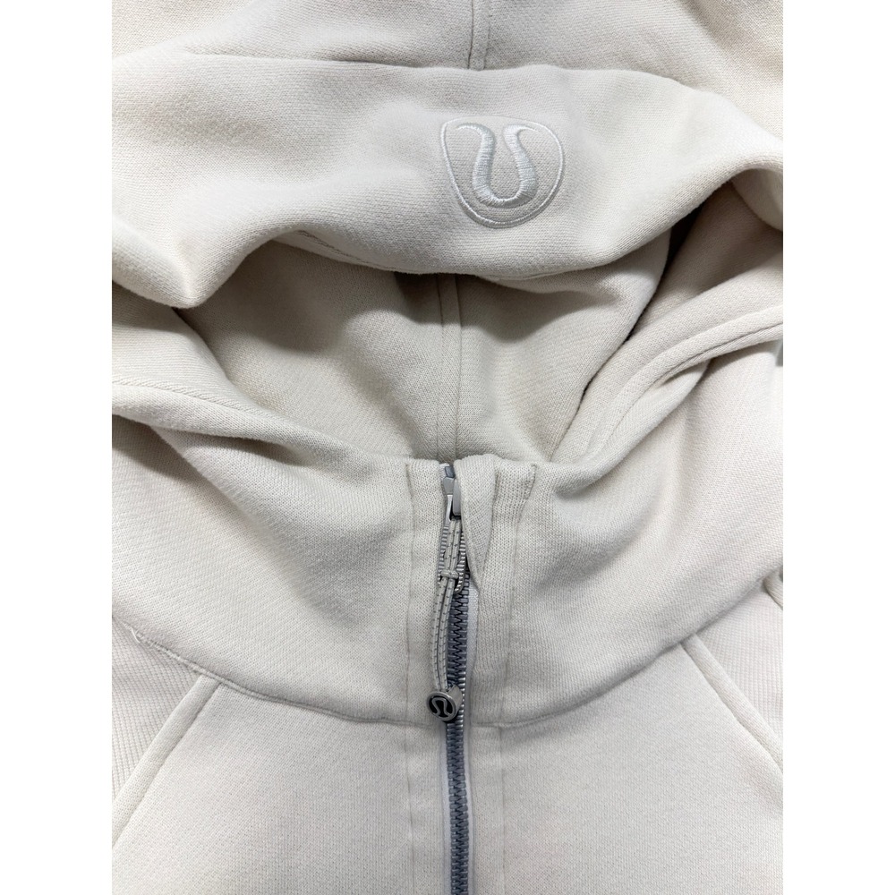 Lululemon Scuba Oversized Full Zip Hoodie White Bone XL XXL - Picture 3 of 10